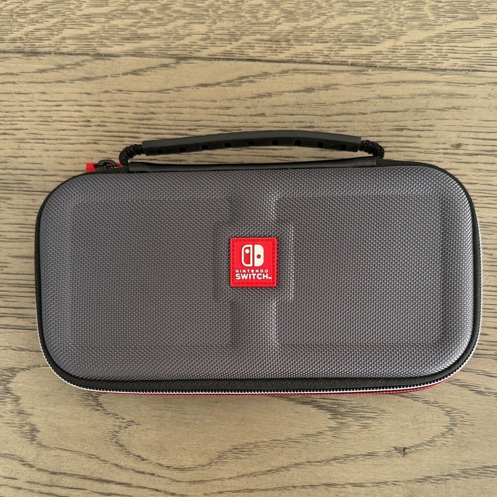 Nintendo Gray and Red Switch Case